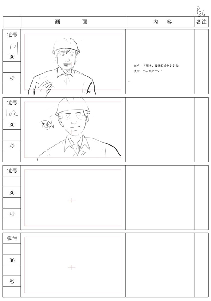 26动画制作流程之分镜头案例